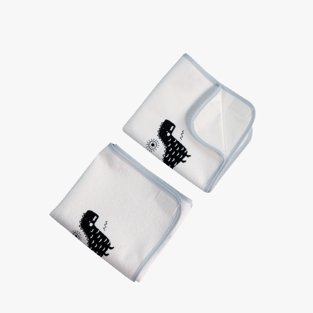 Ersatz-Frotteebezüge für Wickelbrettauflage Hedda, Klettverschluss, 2er-Set, 30x69cm