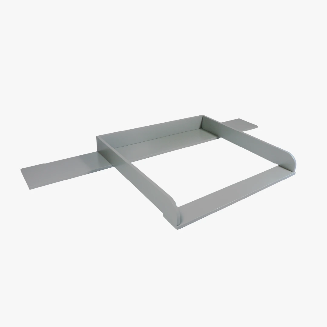 Wickelaufsatz für IKEA Malm - Lorenz mit 160 cm Blende, grau