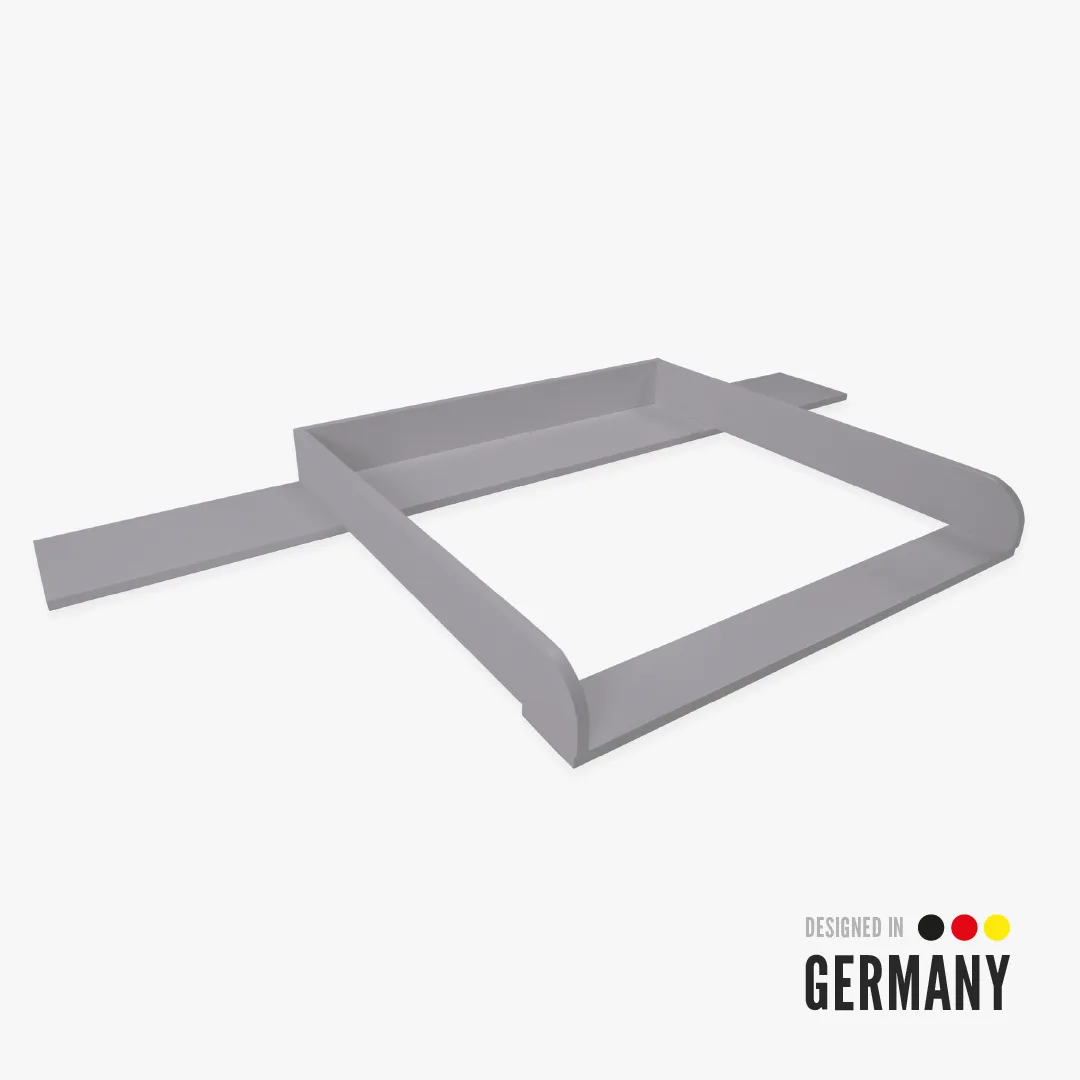 Ausstellungsstück: Wickelaufsatz für IKEA Hemnes - Rune mit 160 cm Blende, grau