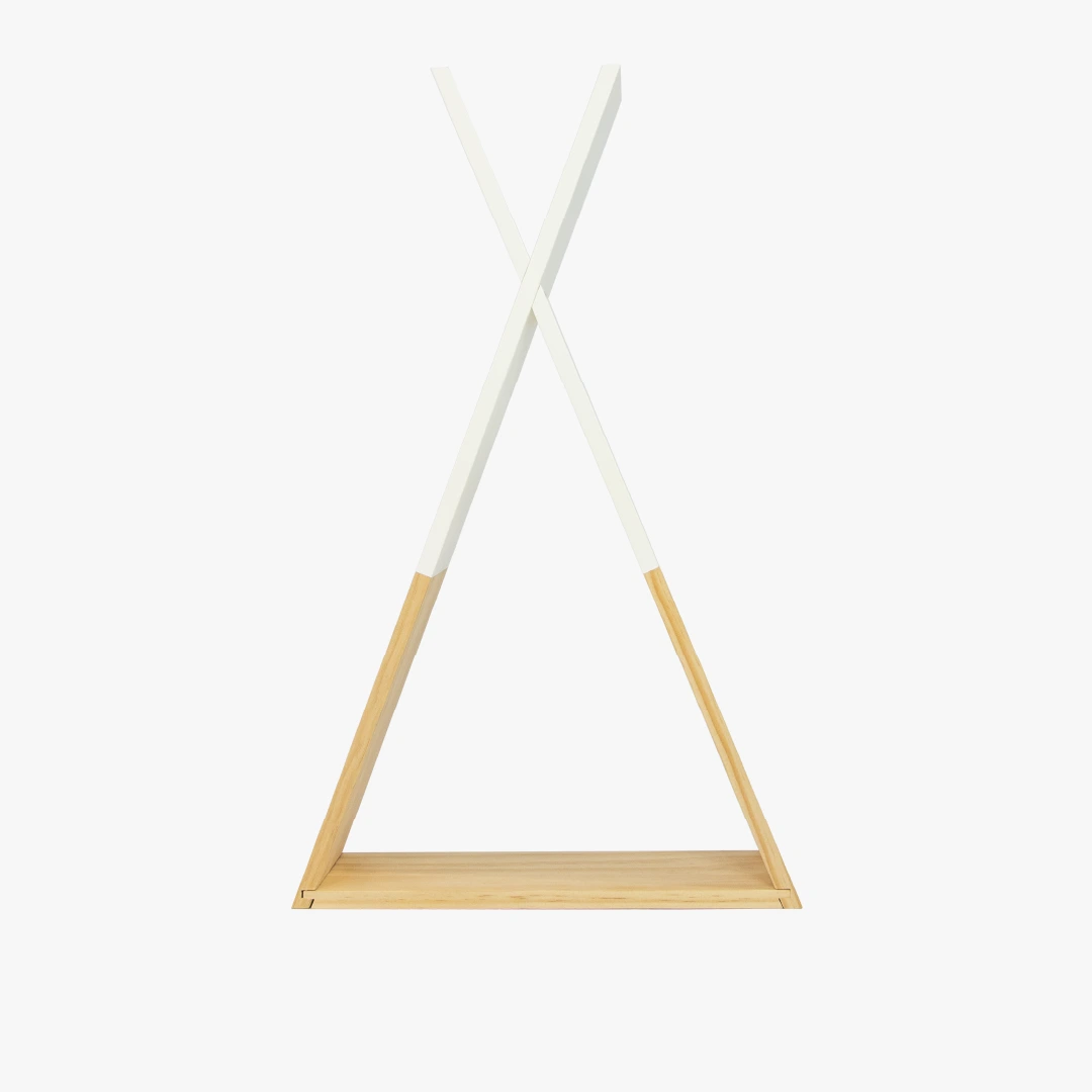 Wandregal Hugo, natur/weiß, 35x55x10 cm