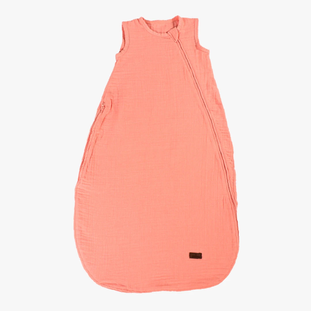 Schlafsack Sanna, Musselin, koralle, 90 cm