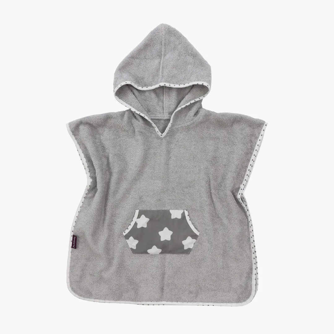 Badeponcho Finja, grau, 57x84 cm