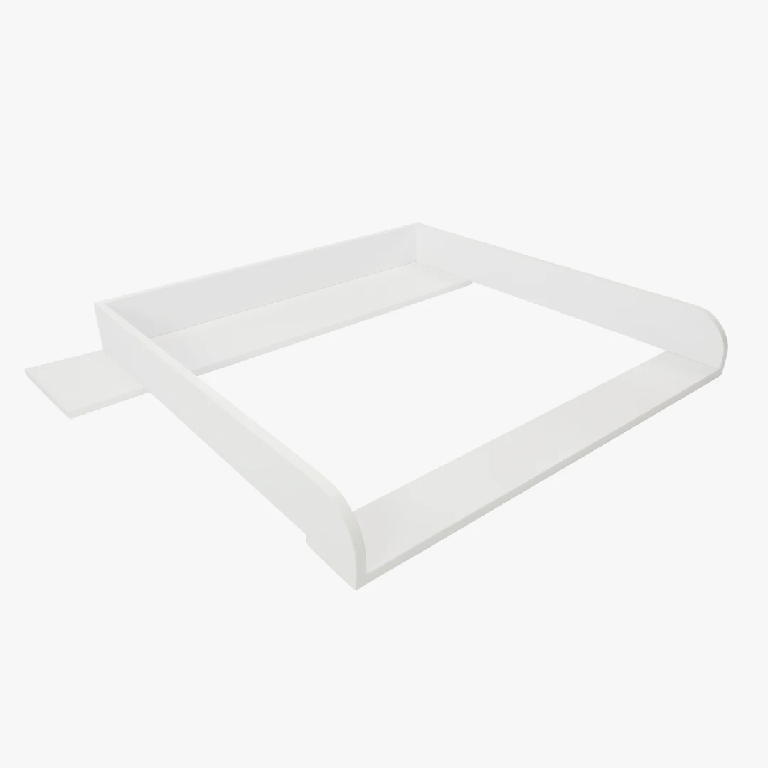 Wickelaufsatz für IKEA Hemnes - Lijan mit 108 cm Blende, weiß, 2cm Brettstärke