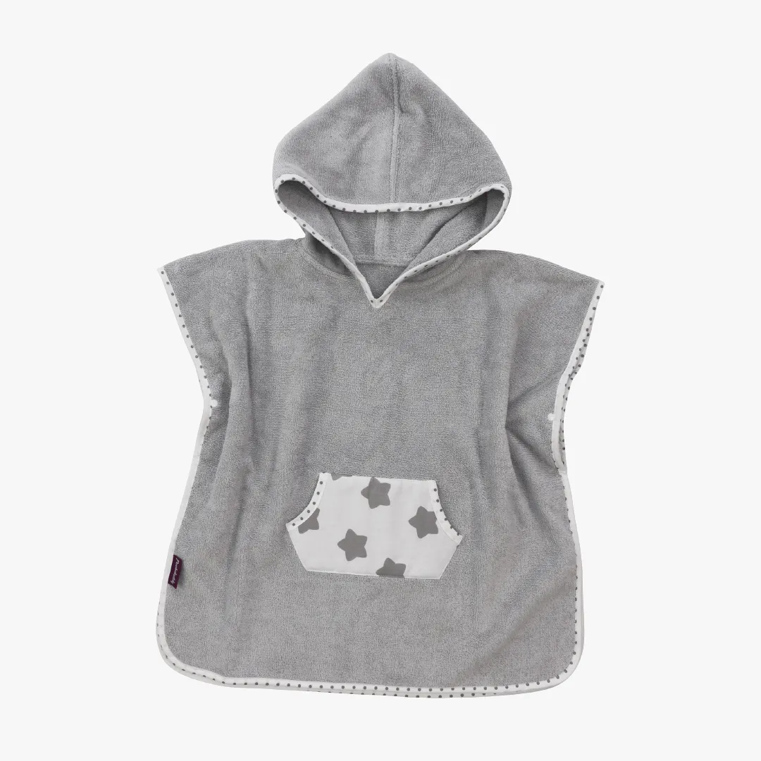 Badeponcho Freya, grau, 57x84 cm